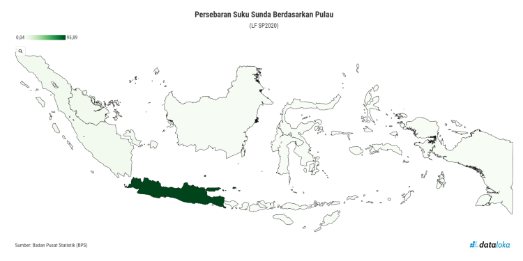 Persebaran Suku Sunda Berdasarkan Pulau (LF SP2020)