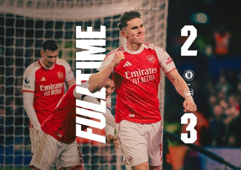 Arsenal Menang Tipis 3-2 atas Chelsea pada Leg Pertama Semifinal Carabao Cup 20252026