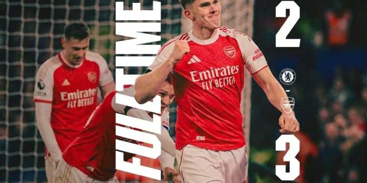 Arsenal Menang Tipis 3-2 atas Chelsea pada Leg Pertama Semifinal Carabao Cup 20252026