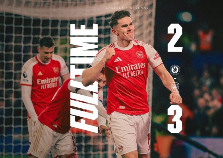 Arsenal Menang Tipis 3-2 atas Chelsea pada Leg Pertama Semifinal Carabao Cup 20252026