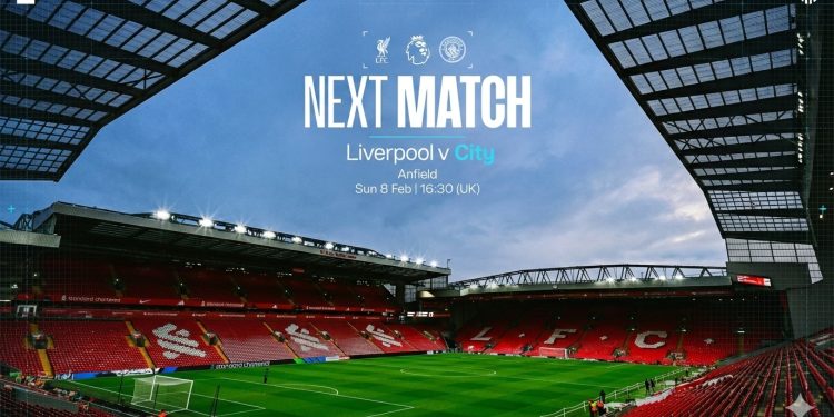 Prediksi Liverpool vs Man City 8 Februari 2026, Duel Krusial di Anfield