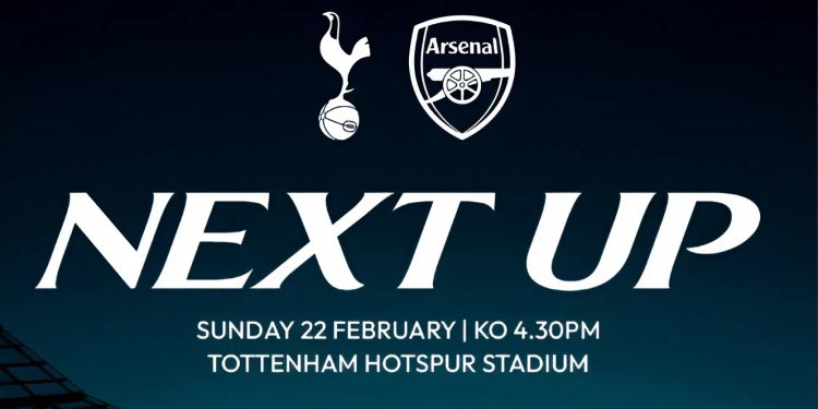 Prediksi Tottenham vs Arsenal 22 Februari 2026, Data Opta Unggulkan The Gunners