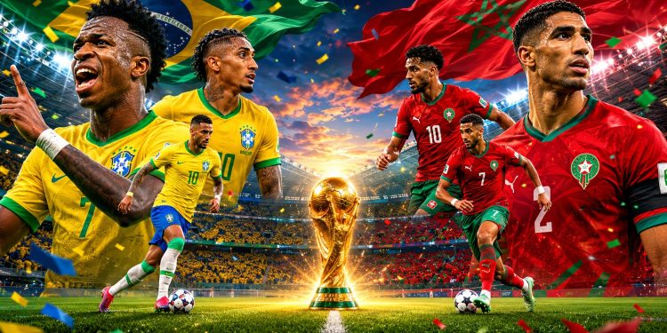 Prediksi Brasil vs Maroko di Piala Dunia 2026: Selecao Diunggulkan, Singa Atlas Siap Beri Kejutan