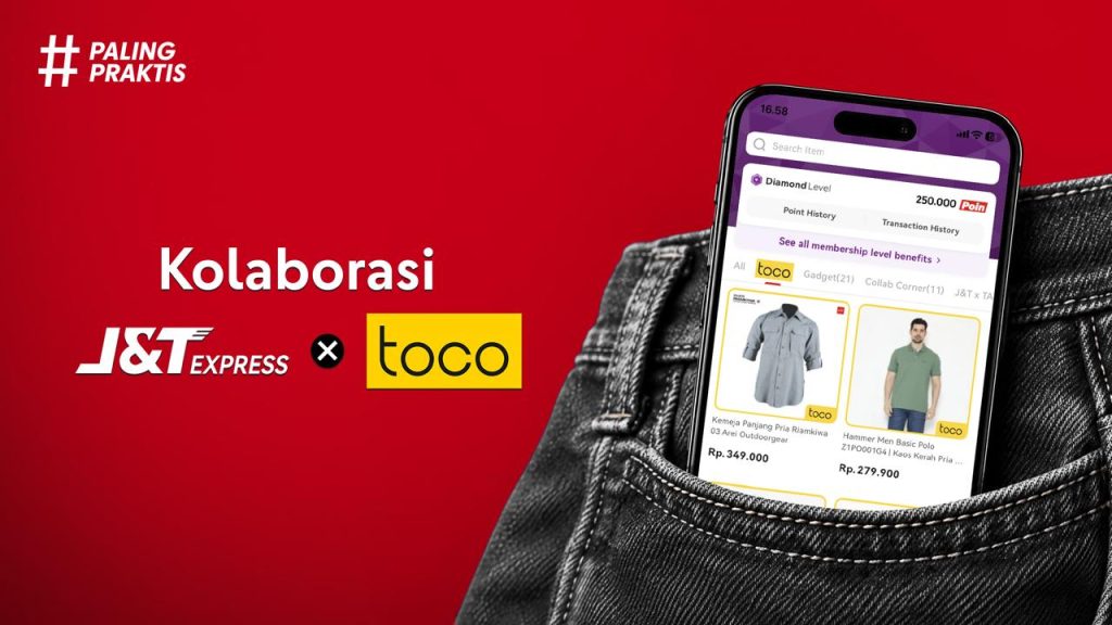 J&T Express Gandeng Toco, Pelanggan Bisa Belanja Ribuan Produk melalui Aplikasi