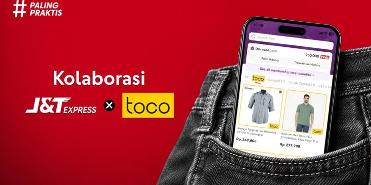 J&T Express Gandeng Toco, Pelanggan Bisa Belanja Ribuan Produk melalui Aplikasi